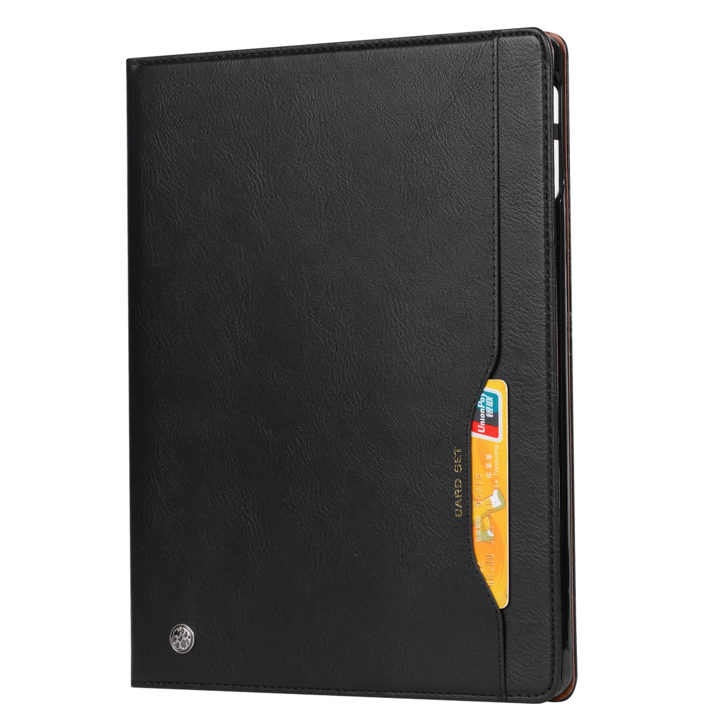 Elevate your iPad Pro 11-inch (5th Gen, 2024) with our handcrafted leather folio case. Designed for the modern professional, it combines vintage aesthetics with rugged functionality. Shock resistant, leather wallet with 5 card slots, 2 note slots,1 big pocket, magnetic closure and built-in pencil slot.