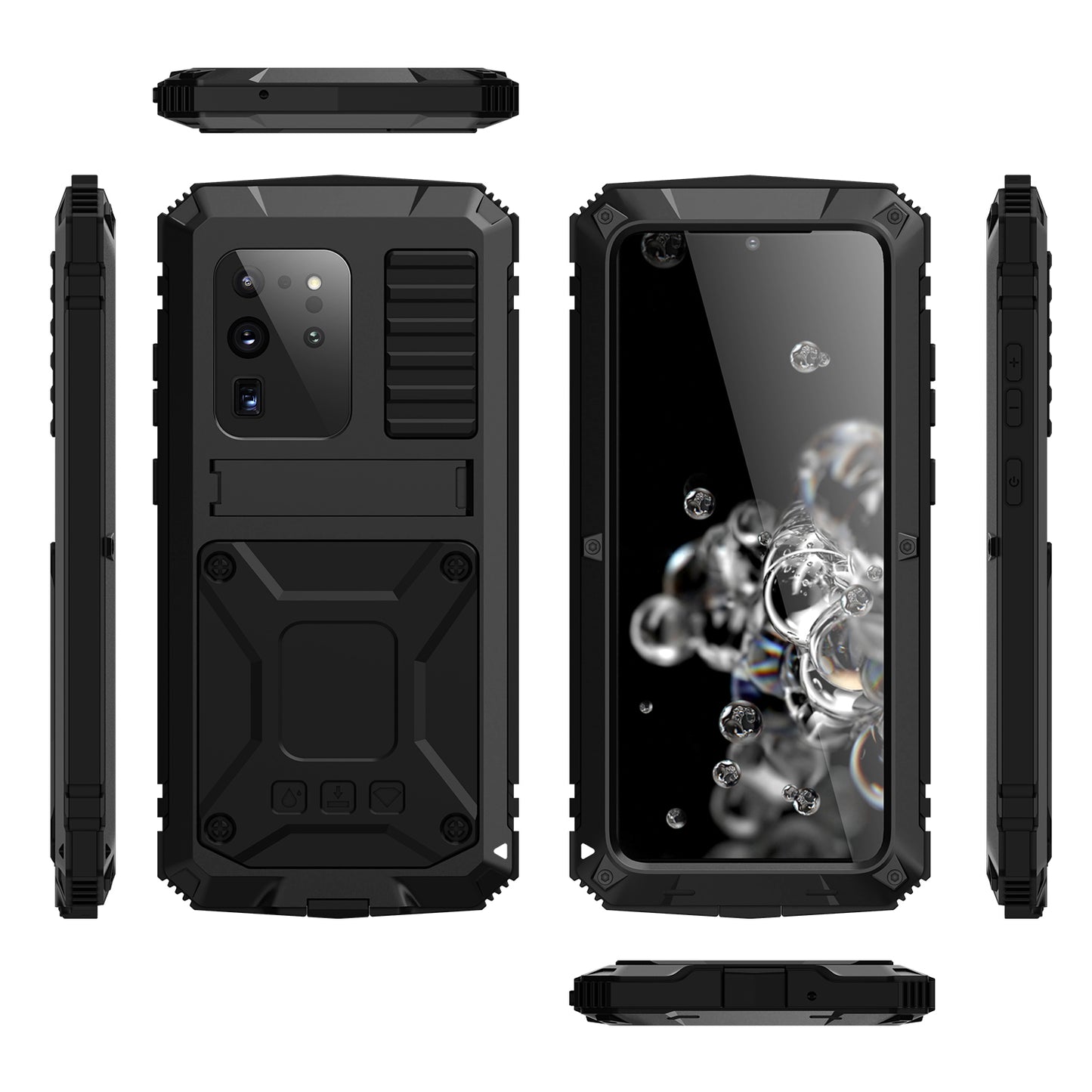 Samsung Galaxy S20 Plus Case Metal Stand 3-Defenses V1.0