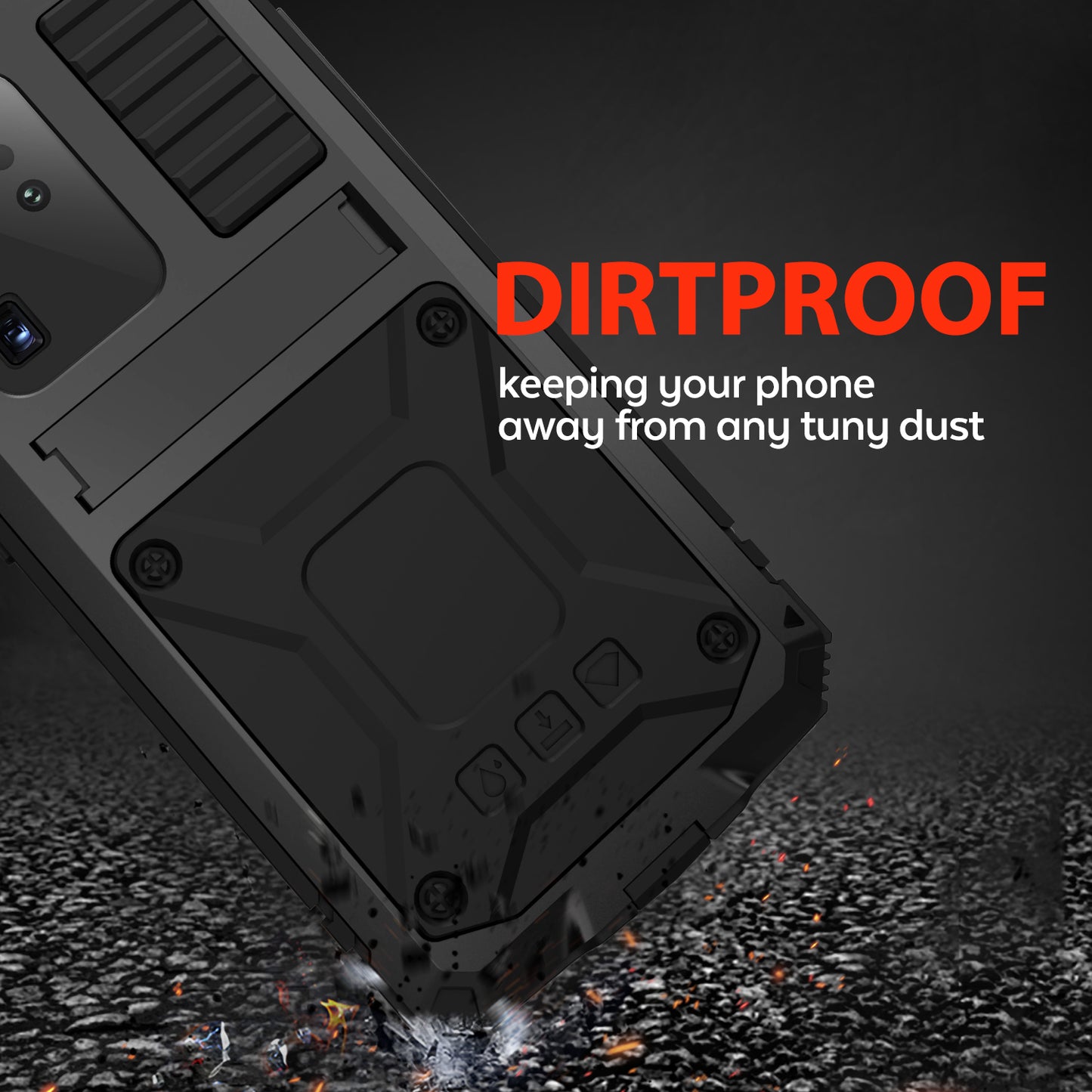 Samsung Galaxy S20 Plus Case Metal Stand 3-Defenses V1.0