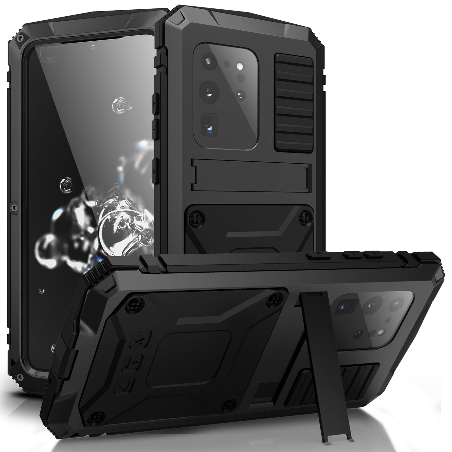 Samsung Galaxy S20 Plus Case Metal Stand 3-Defenses V1.0