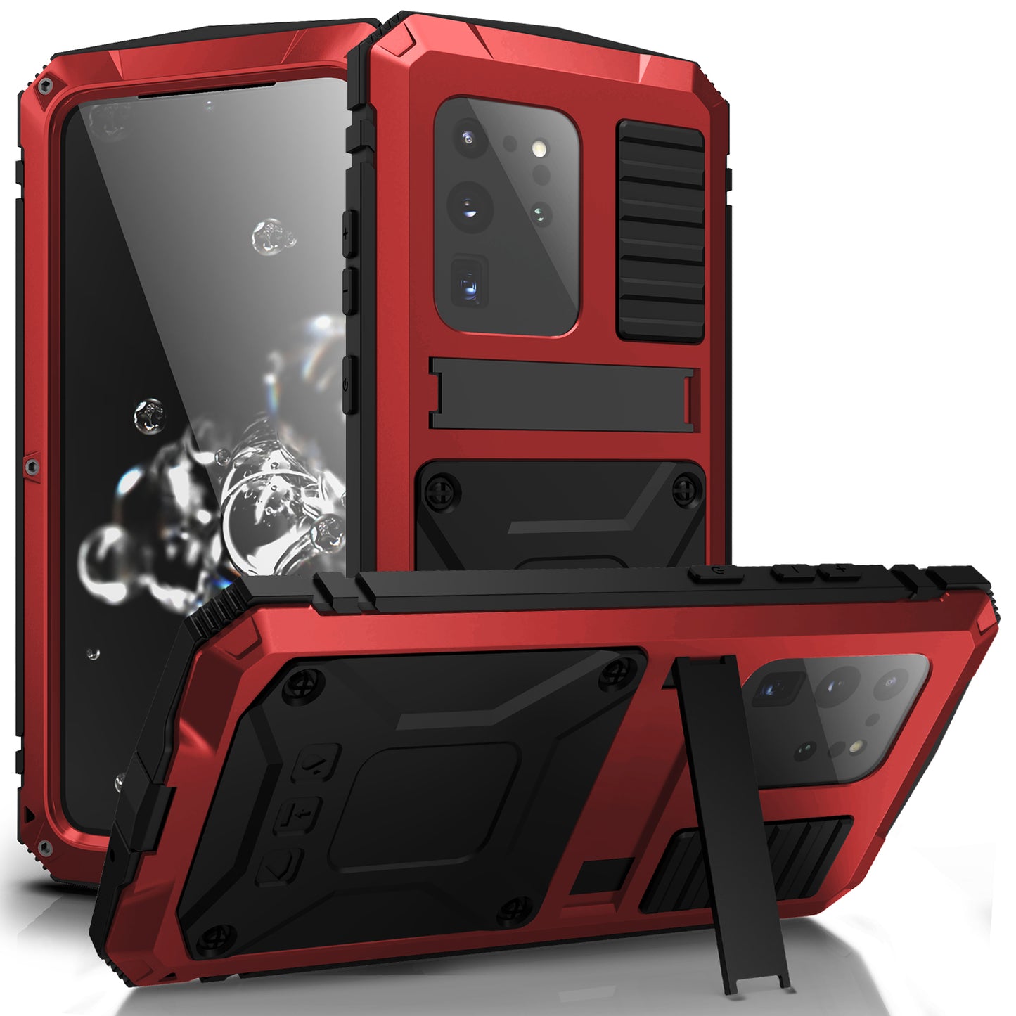 Samsung Galaxy S20 Plus Case Metal Stand 3-Defenses V1.0