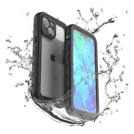 Apple iPhone 13 Mini Case Waterproof Armor Burst Underwater 6.6ft Clear Back