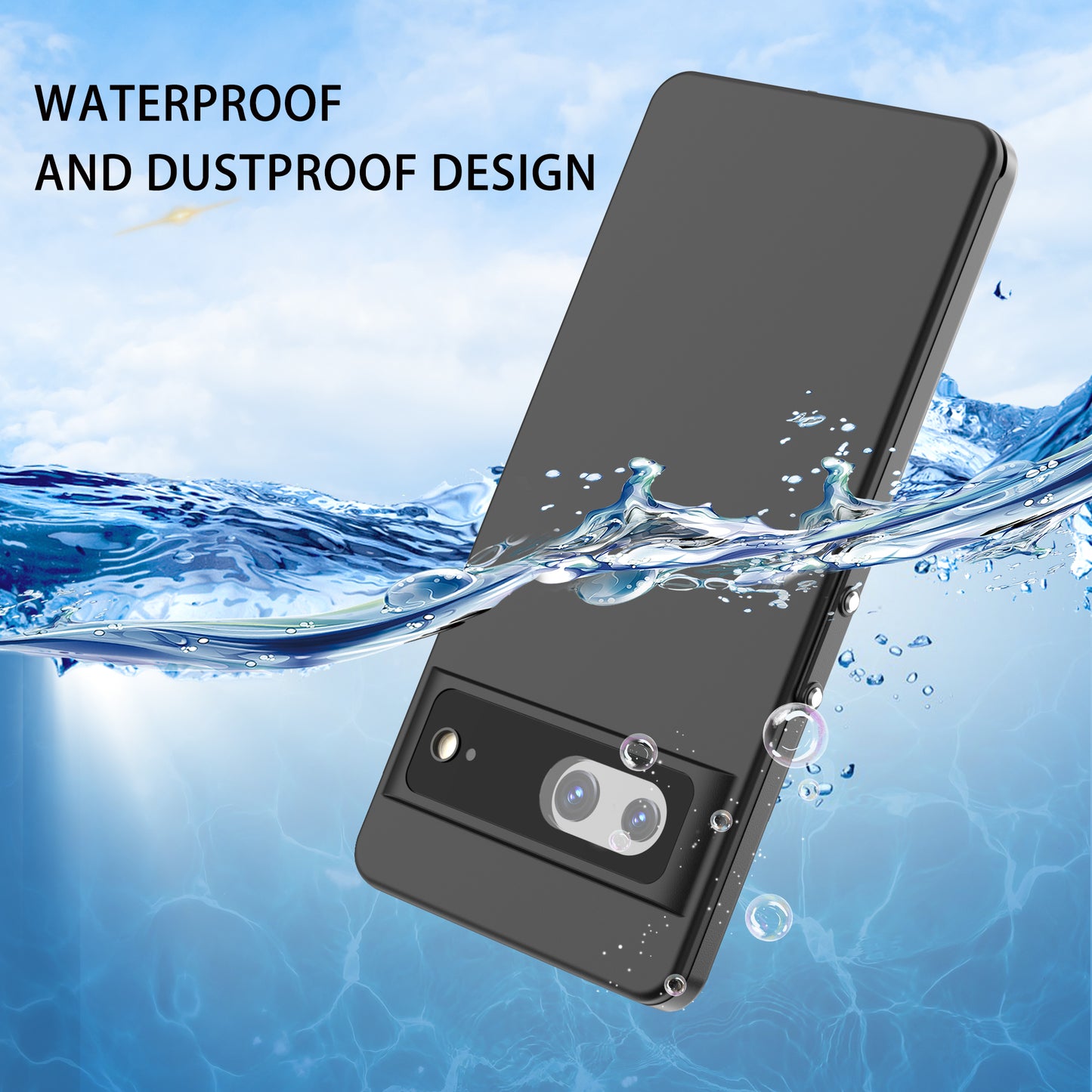 Google Pixel 7 Case Waterproof 4 in 1 Clear IP68 Certification Full Protection