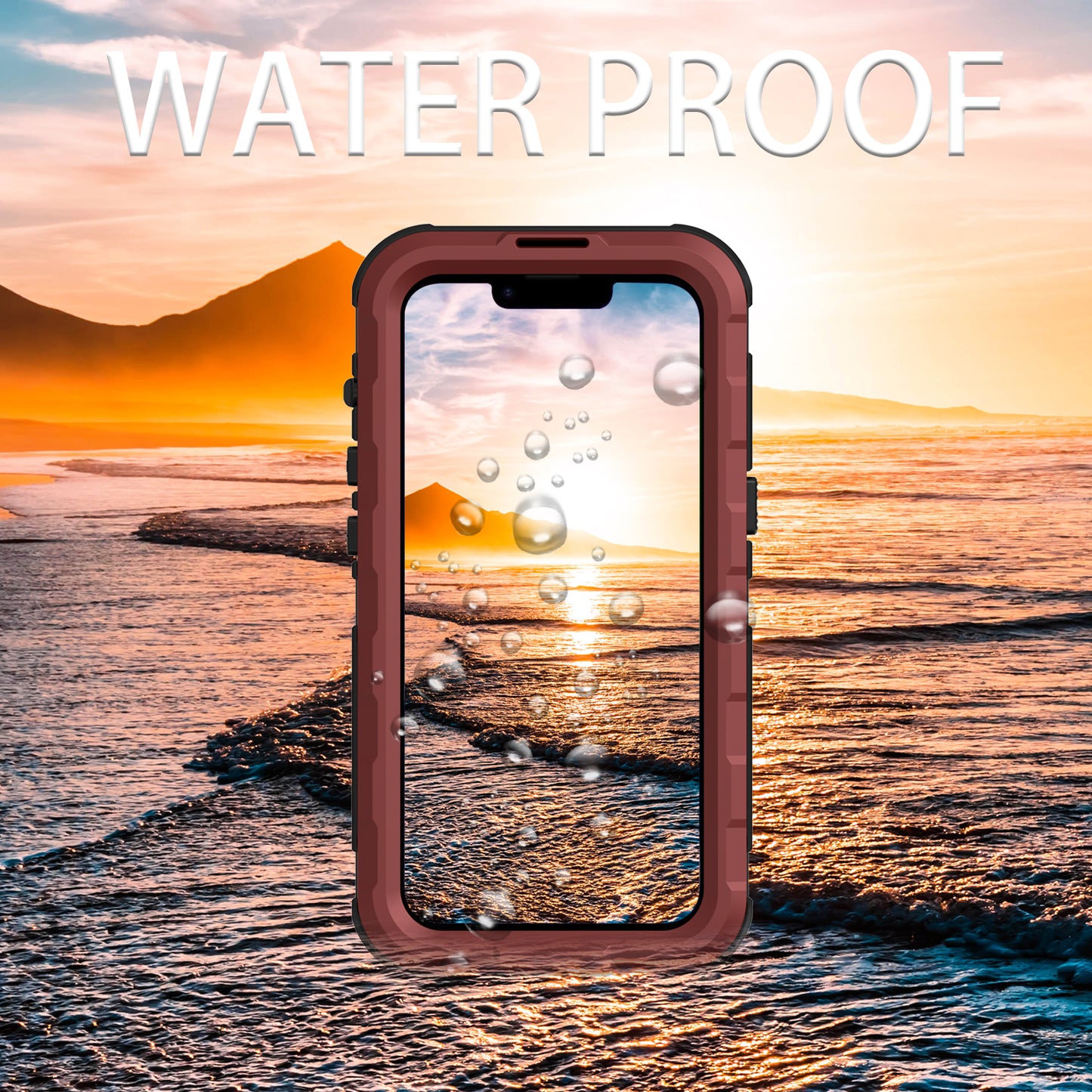 Apple iPhone 14 Plus Case Waterproof 4 Anti-Aluminum Alloy Diving Shell IP68 Professional