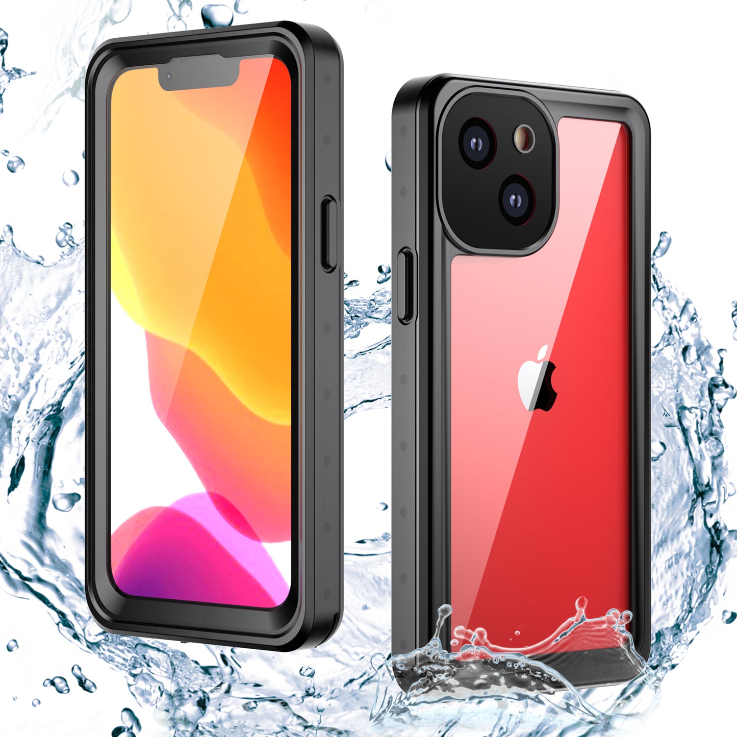 Apple iPhone 13 Mini Case Waterproof Submerged Underwater 6.6ft Clear Full Body Protective