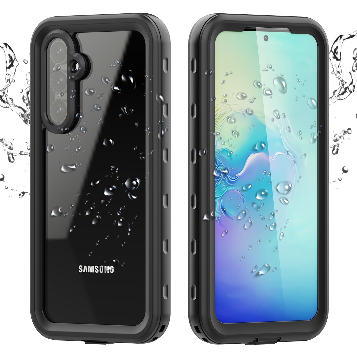 Samsung Galaxy A54 Case Waterproof IP68 Clear Full Protection Built-in Screen Protector