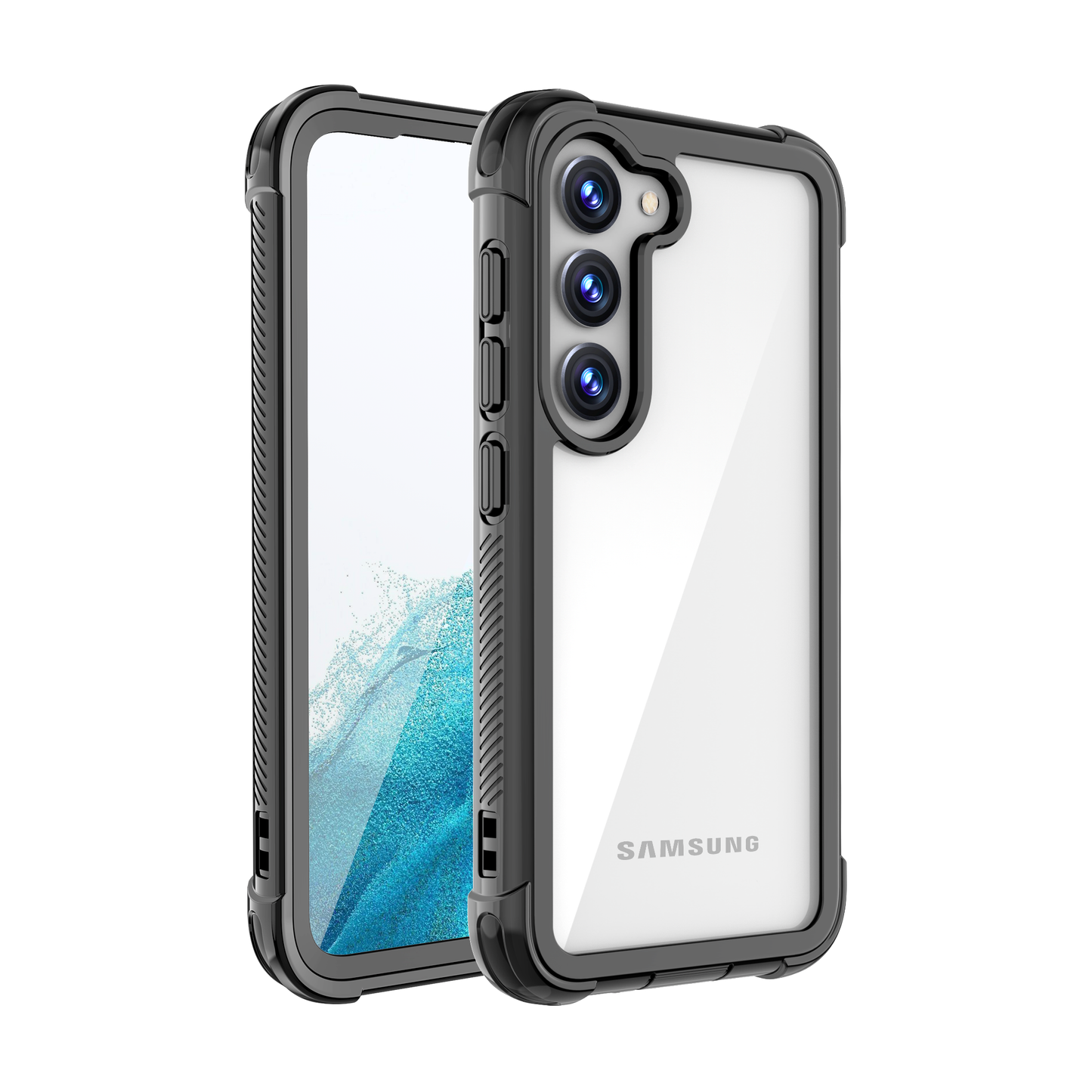 Samsung Galaxy S23 Case Rugged 6.6ft Multi-layer Defense Built-in Screen Protector