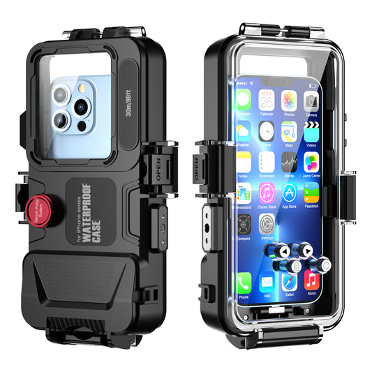 Apple iPhone 12 Pro Max Case Waterproof Under Sea 30 Meters Profession Diving Take Photoes Videos