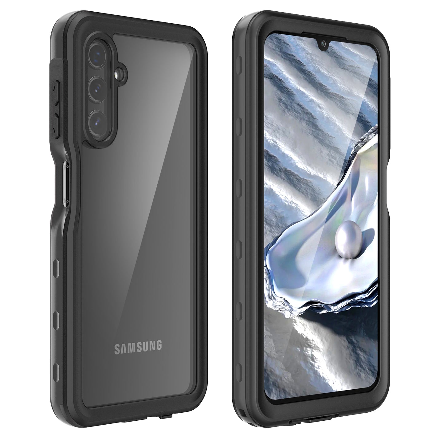 Samsung Galaxy A14 Case Waterproof IP68 Clear Full Protection Built-in Screen Protector