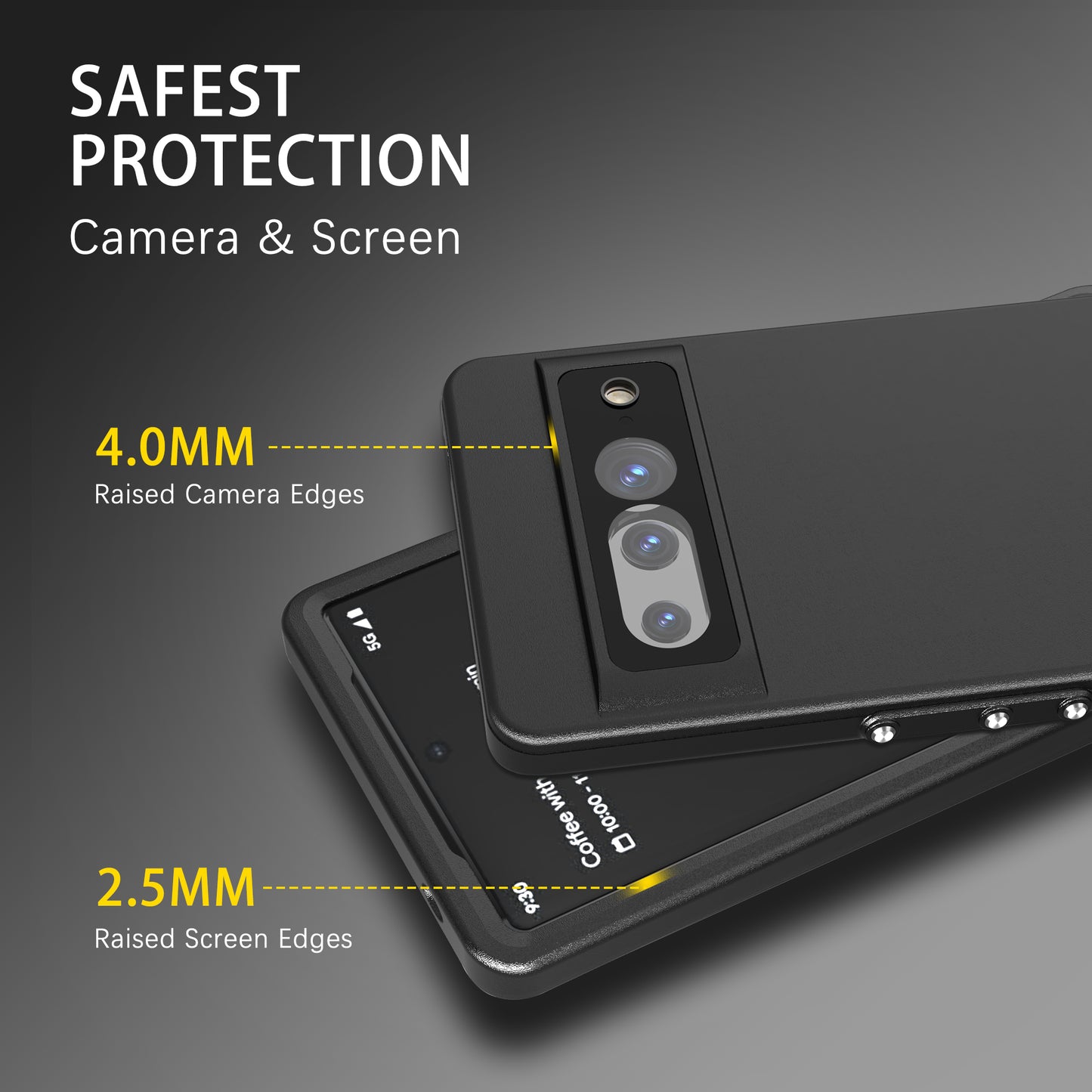 Google Pixel 7 Pro Case Waterproof 4 in 1 Clear IP68 Certification Full Protection