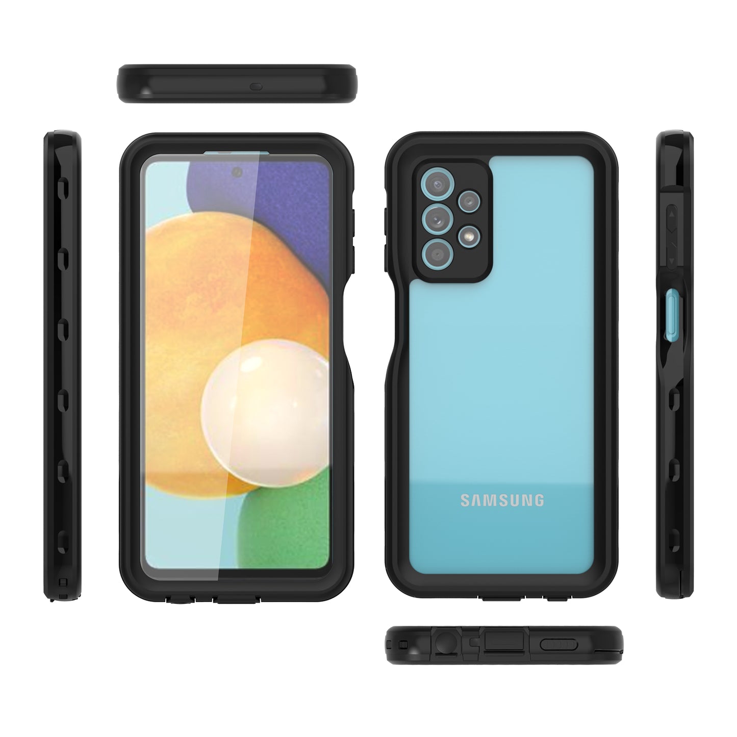Samsung Galaxy A23 Case Waterproof IP68 Clear Full Protection Built-in Screen Protector