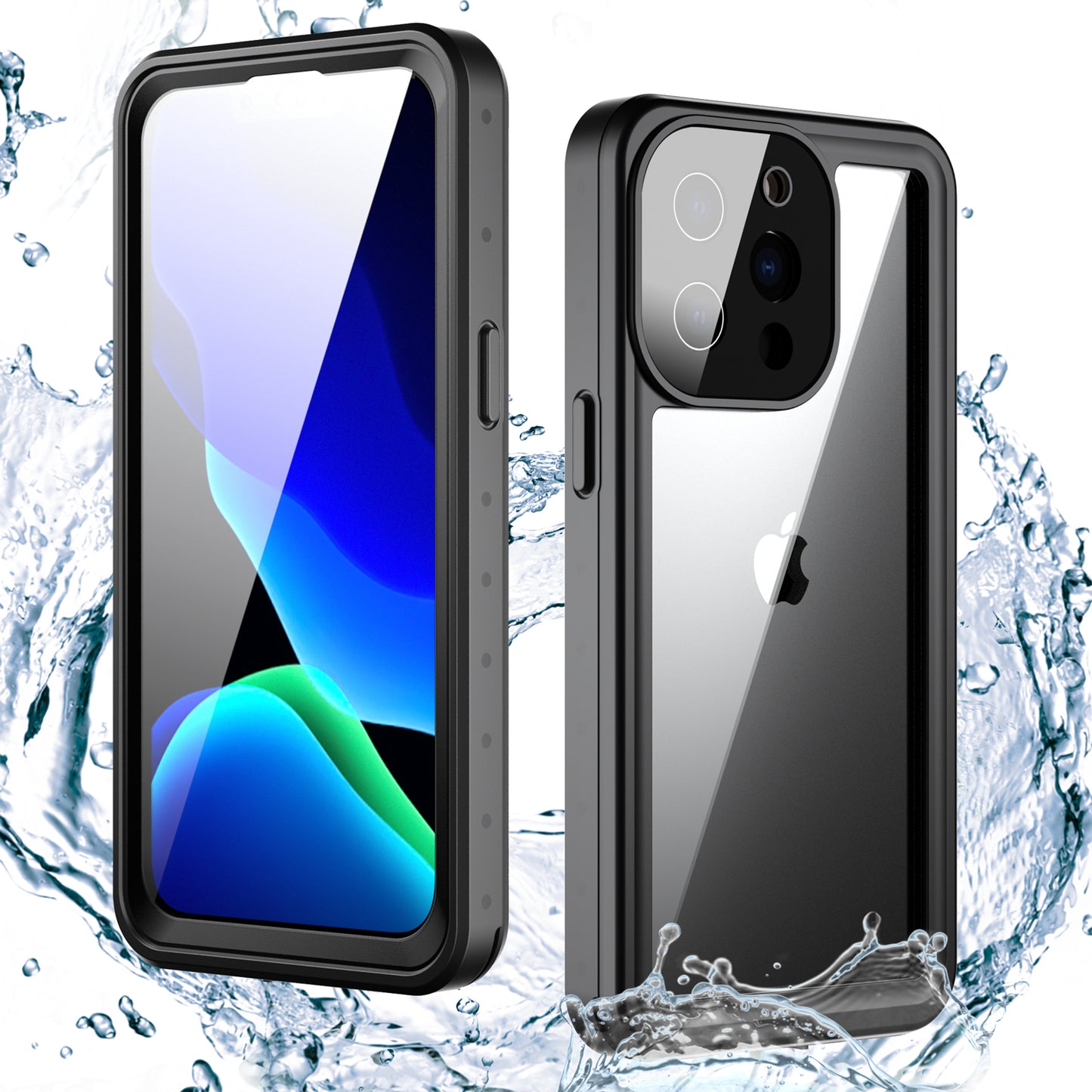 Apple iPhone 13 Pro Case Waterproof Submerged Underwater 6.6ft Clear Full Body Protective