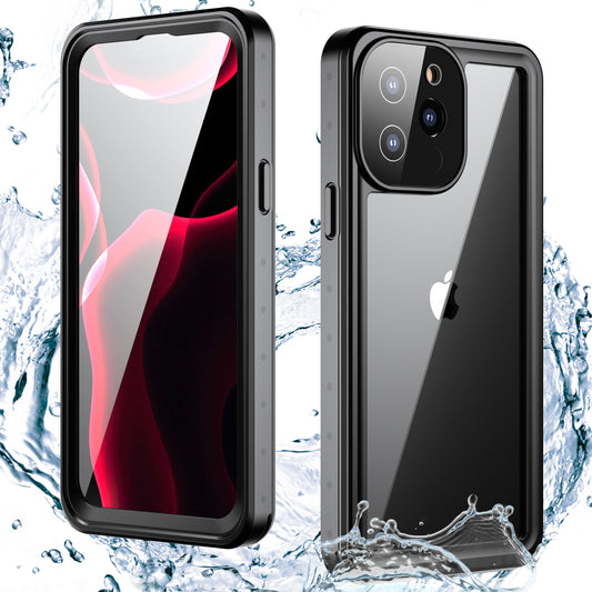 Apple iPhone 13 Pro Max Case Waterproof Submerged Underwater 6.6ft Clear Full Body Protective