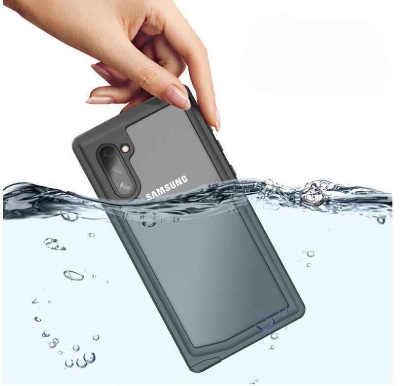 Samsung Galaxy Note10 Case Waterproof IP68 Clear Full Protection Built-in Screen Protector