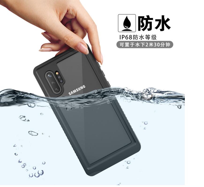 Samsung Galaxy Note10+ Case Waterproof 4 in 1 Clear IP68 Certification Full Protection