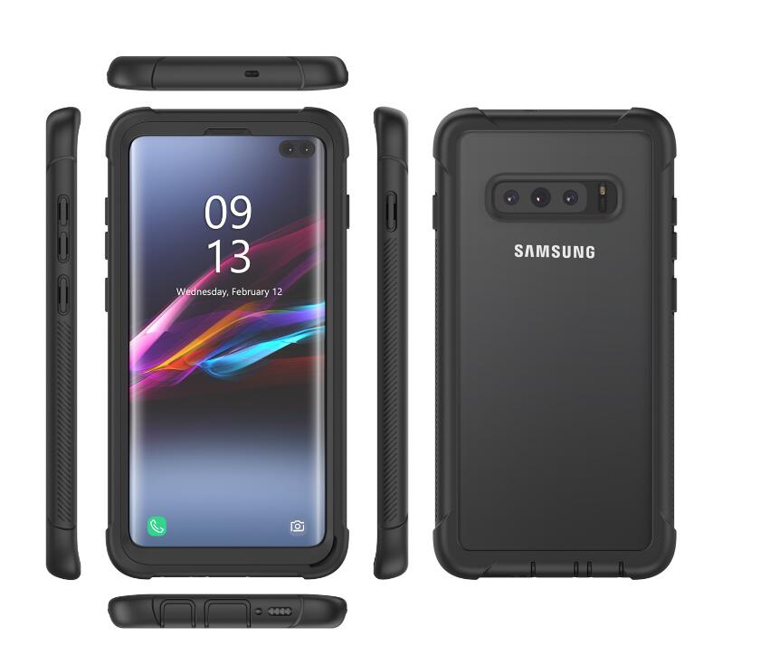 Samsung Galaxy S10+ Case Rugged 6.6ft Multi-layer Defense Built-in Screen Protector