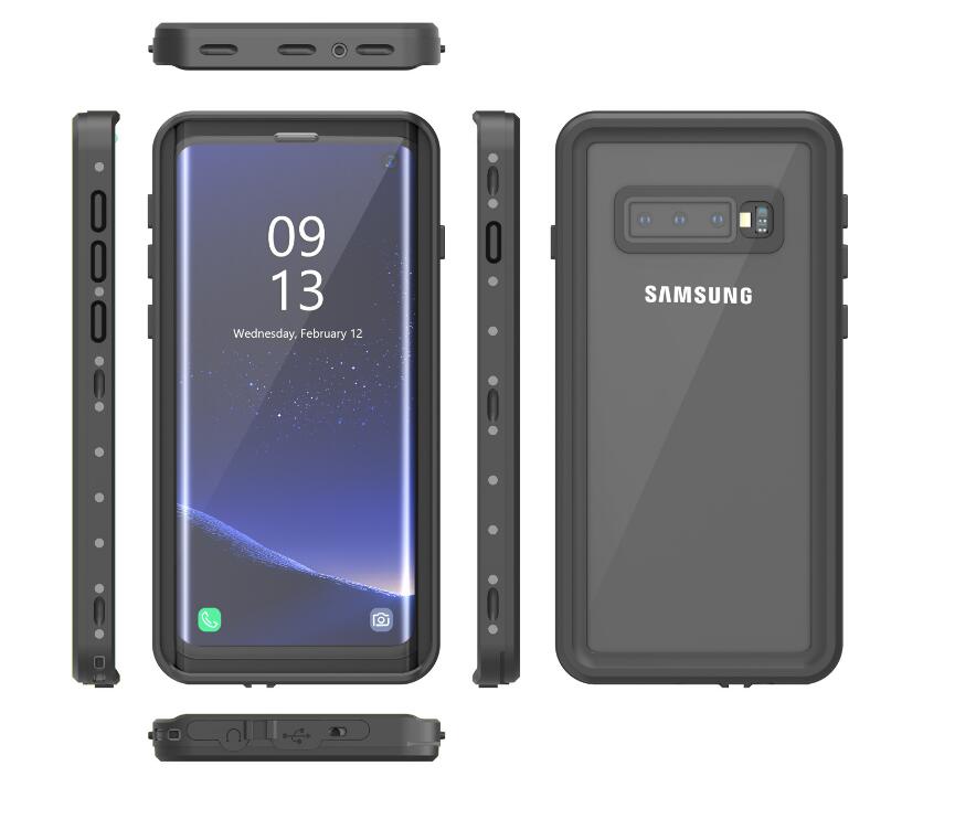 Samsung Galaxy S10 Case Waterproof IP68 Clear Full Protection Built-in Screen Protector