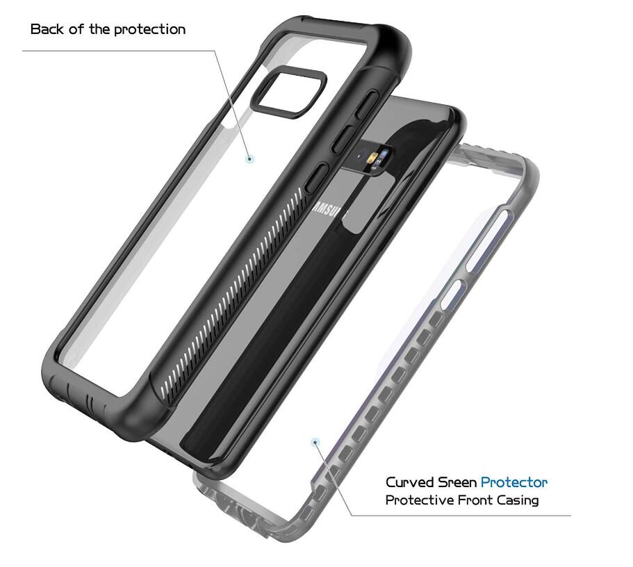 Samsung Galaxy S10e Case Rugged 6.6ft Multi-layer Defense Built-in Screen Protector