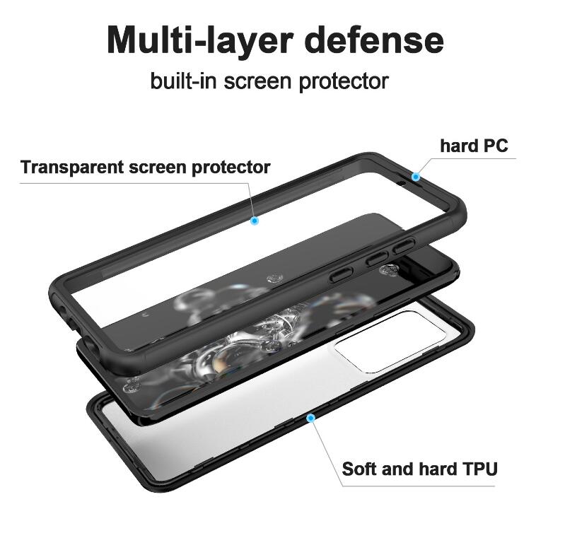 Samsung Galaxy S20 Ultra Case Shockproof Back Matt Transparent Anti-drop 6.6ft Meters