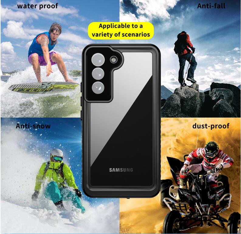 Samsung Galaxy S22 Case Waterproof 4 in 1 Clear IP68 Certification Full Protection