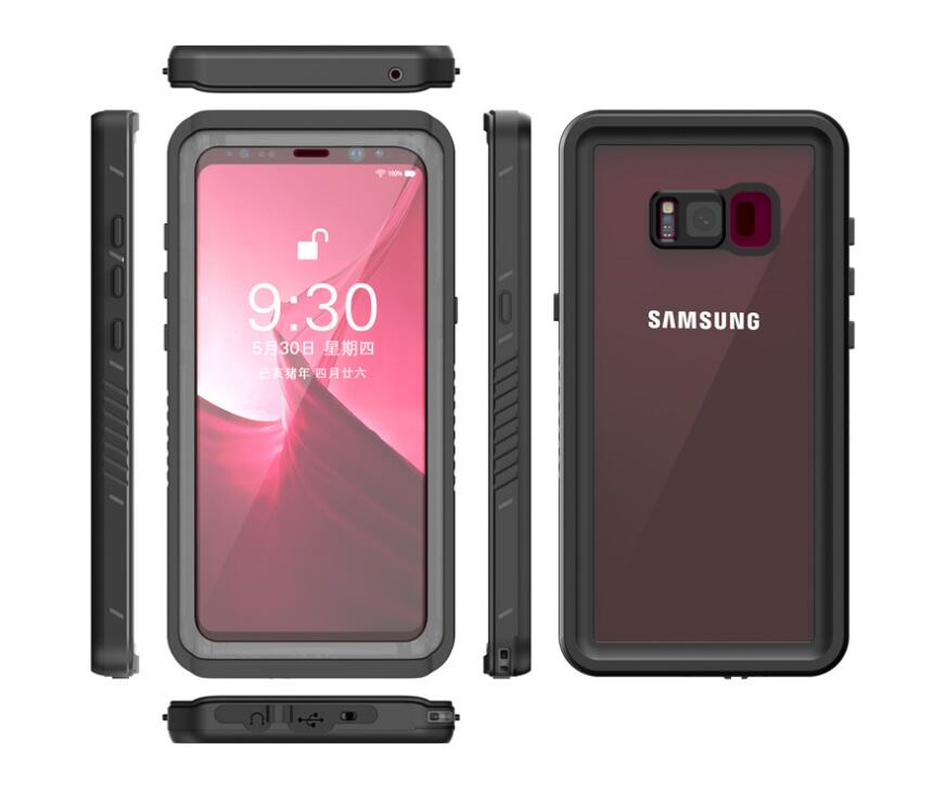 Samsung Galaxy S8+ Case Waterproof 4 in 1 Clear IP68 Certification Full Protection