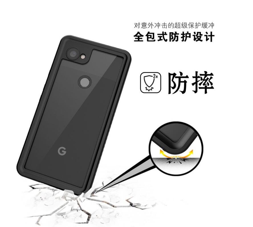 Google Pixel 3A Case Waterproof 4 in 1 Clear IP68 Certification Full Protection