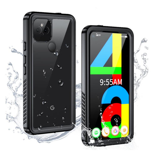 Google Pixel 4A Case Waterproof 4 in 1 Clear IP68 Certification Full Protection