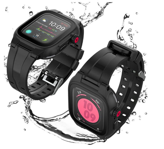 Apple Watch Series 6 Case Waterproof with Band 360 Degree Full Body Coverage Protection