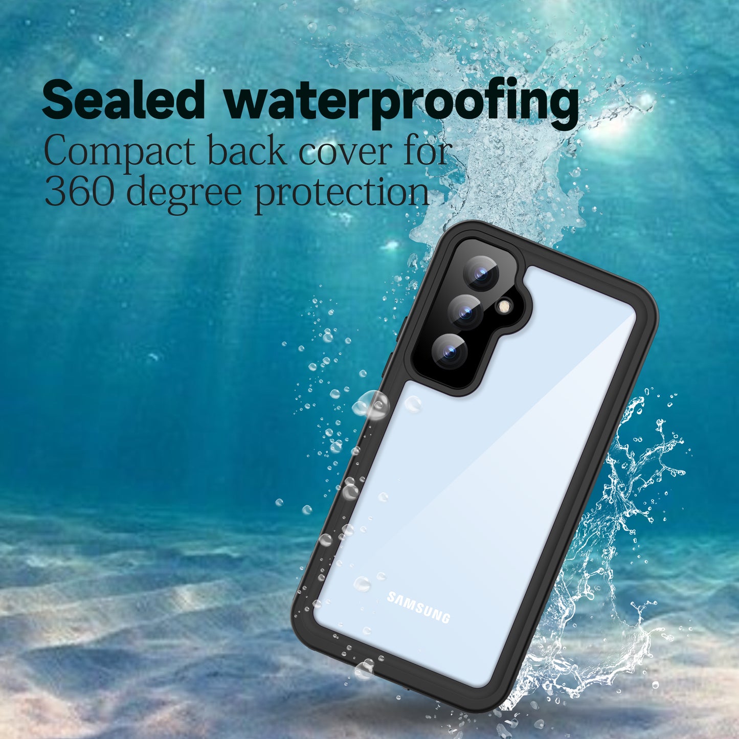 Samsung Galaxy A54 Case Waterproof 4 in 1 Clear IP68 Certification Full Protection