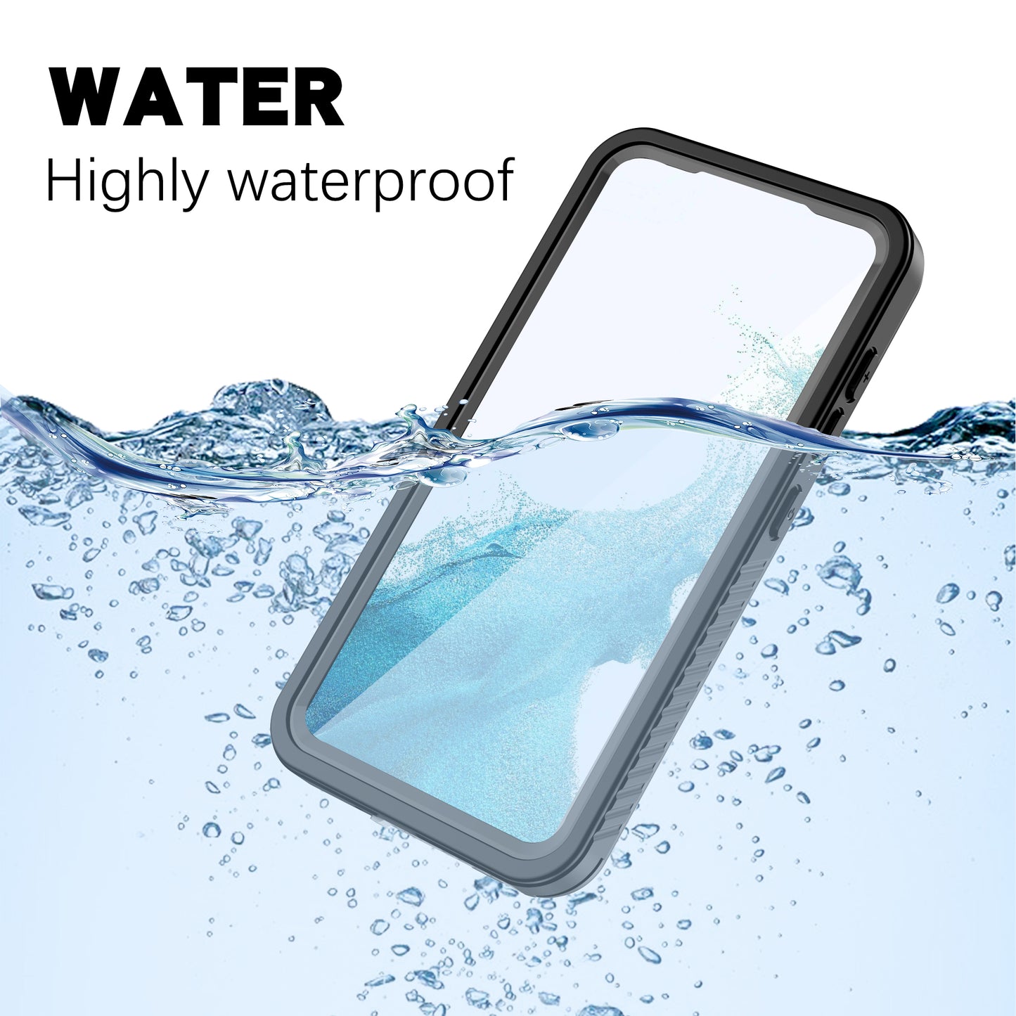 Samsung Galaxy S23 Case Waterproof 4 in 1 Clear IP68 Certification Full Protection