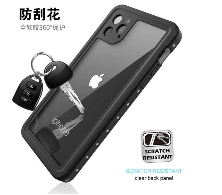 Apple iPhone 11 Pro Max Case Waterproof 4 in 1 Clear IP68 Certification Full Protection