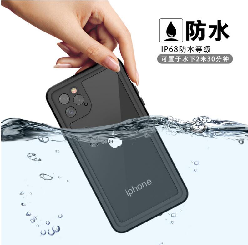 Apple iPhone 11 Pro Max Case Waterproof IP68 Clear Full Protection Built-in Screen Protector