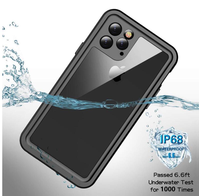 Apple iPhone 11 Pro Case Waterproof IP68 Clear Full Protection Built-in Screen Protector