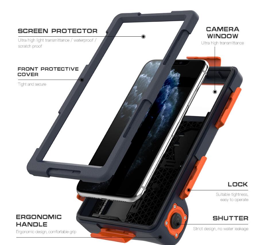 Apple iPhone 14 Pro Max Case Waterproof Profession Diving 15 Meters Take Photos Videos V.1.0