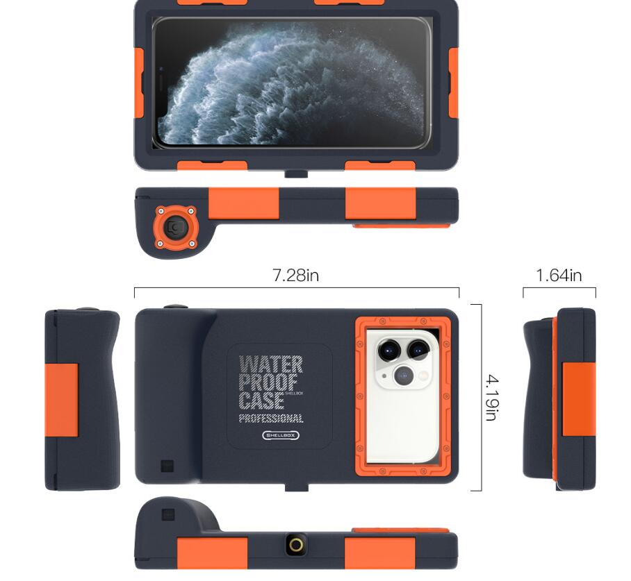 Apple iPhone Xs Max Case Waterproof Profession Diving 15 Meters Take Photos Videos V.1.0