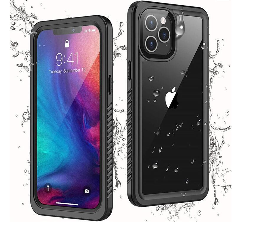 Apple iPhone 12 Pro Max Case Waterproof 4 in 1 Clear IP68 Certification Full Protection