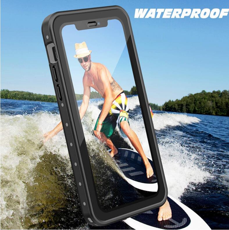 Apple iPhone 12 Pro Max Case Waterproof IP68 Clear Full Protection Built-in Screen Protector