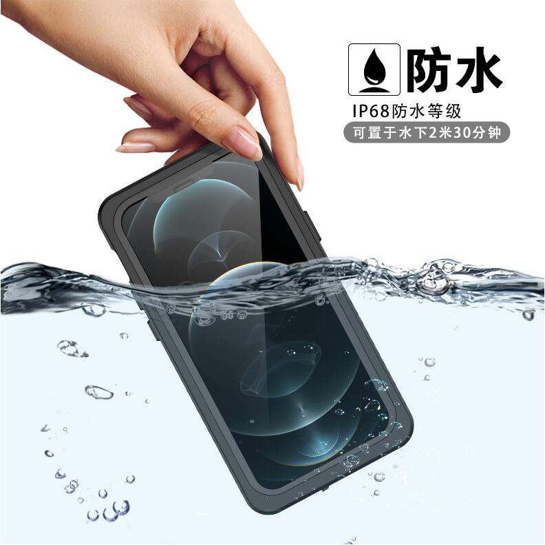Apple iPhone 12 Pro Max Case Waterproof 4 in 1 Clear IP68 Certification Full Protection
