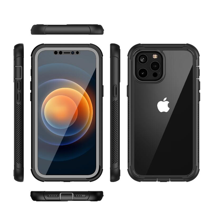 Apple iPhone 12 Pro Case Rugged 6.6ft Multi-layer Defense Built-in Screen Protector