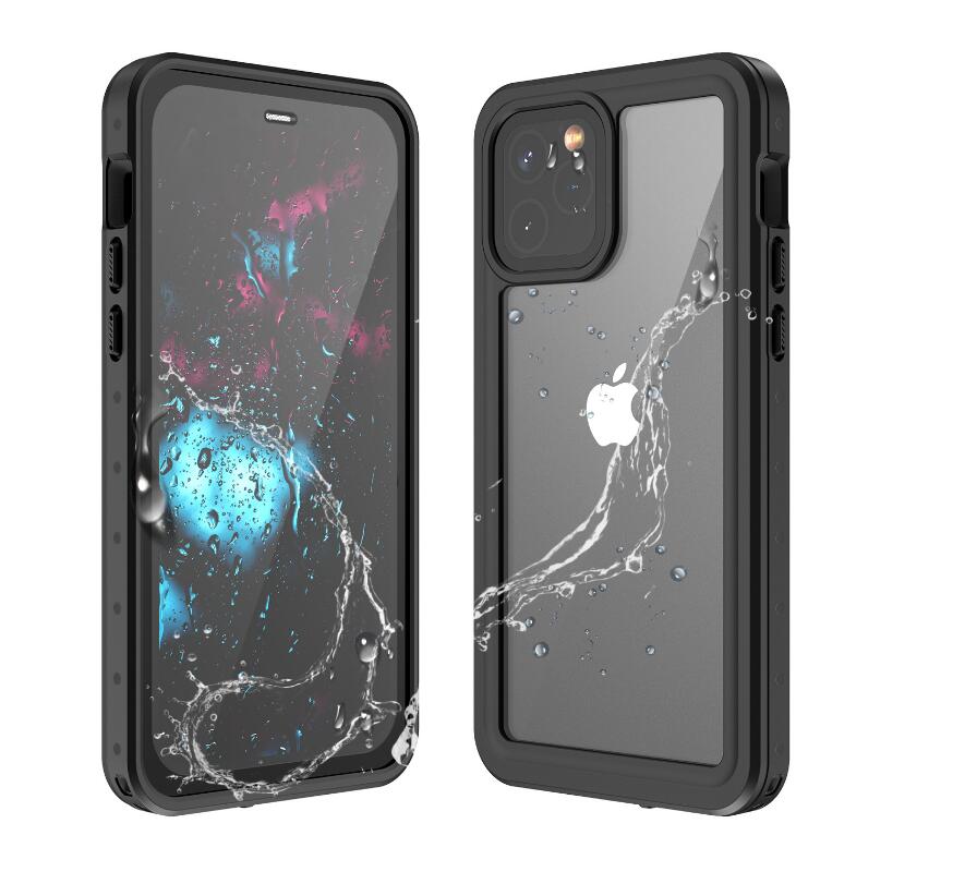 Apple iPhone 12 Case Waterproof IP68 Clear Full Protection Built-in Screen Protector