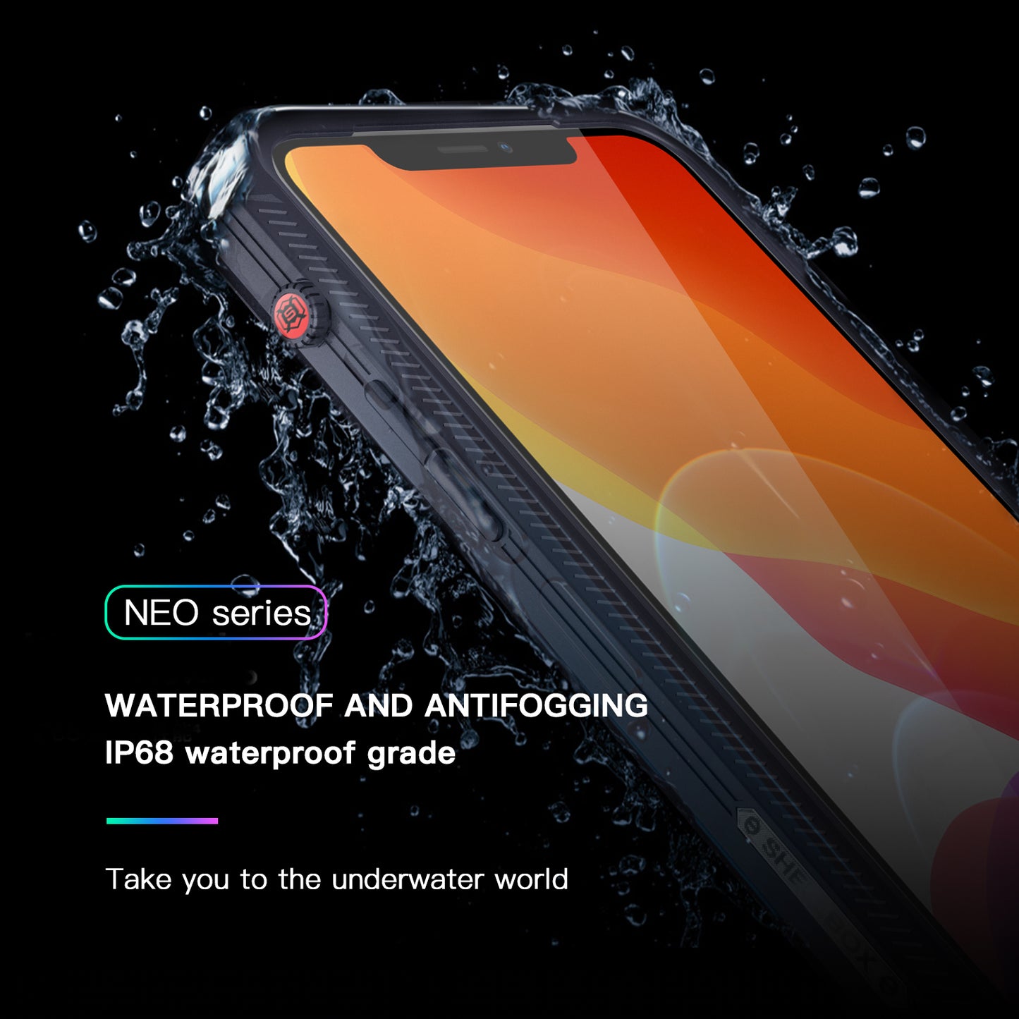Apple iPhone 13 Pro Max Case Waterproof Under Water IP68 2 Meters Shockproof PC PET TPU