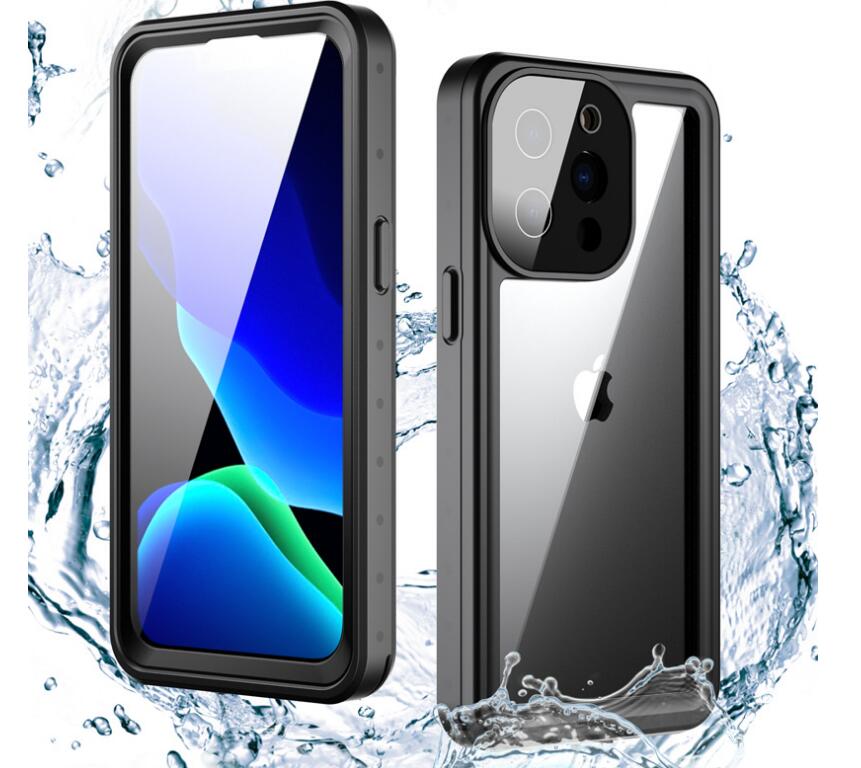 Apple iPhone 13 Pro Case Waterproof IP68 Clear Full Protection Built-in Screen Protector