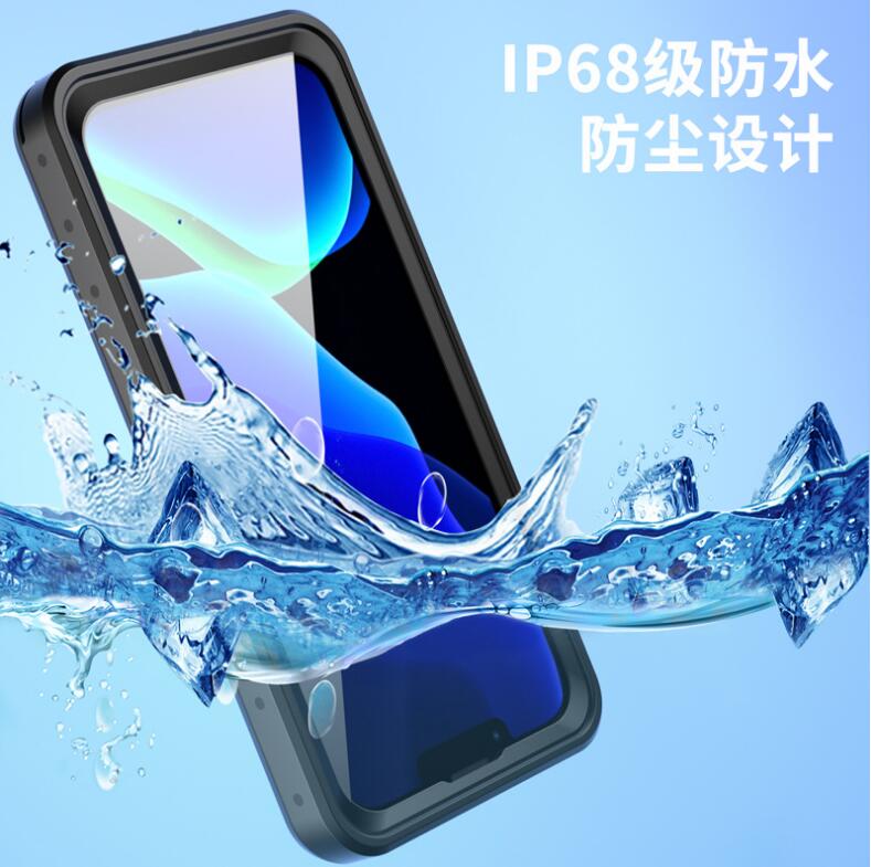 Apple iPhone 13 Pro Case Waterproof IP68 Clear Full Protection Built-in Screen Protector
