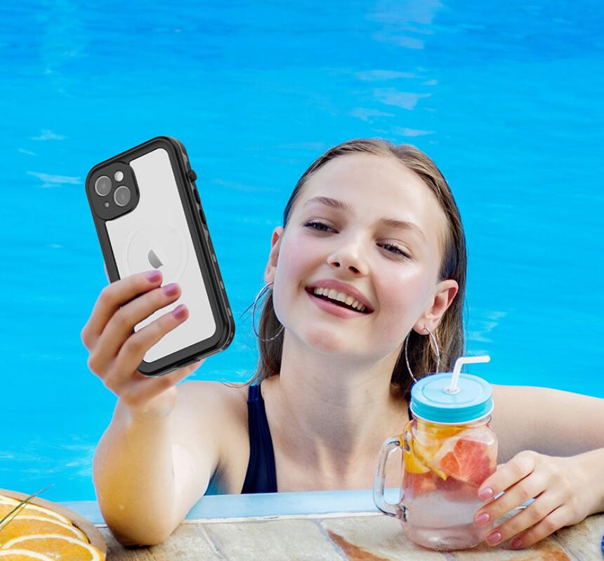 Apple iPhone 14 Case Waterproof Magsafe Submerged Underwater 6.6ft/2M Take Photos Videos