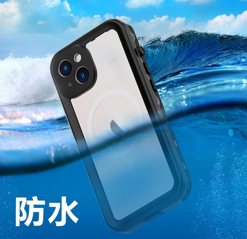 Apple iPhone 14 Case Waterproof Magsafe Submerged Underwater 6.6ft/2M Take Photos Videos