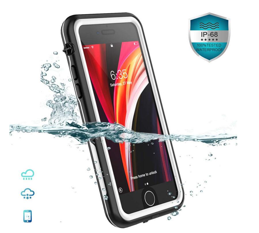 Apple iPhone SE (2020) Case Waterproof Multi-layer Defense Built-in Screen Protector