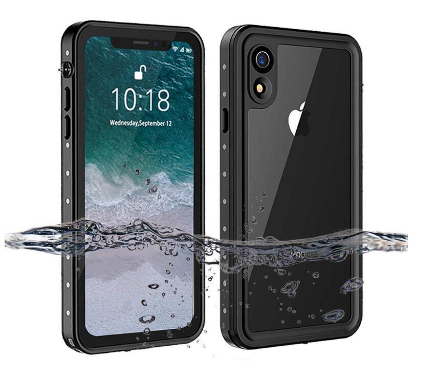 Apple iPhone XR Case Waterproof IP68 Clear Full Protection Built-in Screen Protector