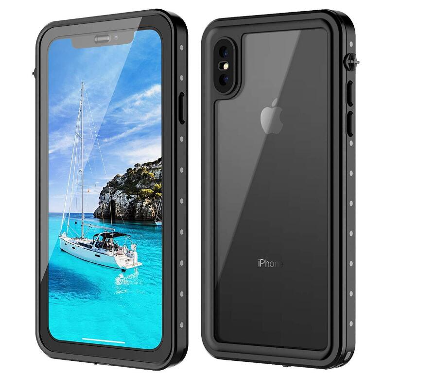 Apple iPhone X Xs Case Waterproof IP68 Clear Full Protection Built-in Screen Protector