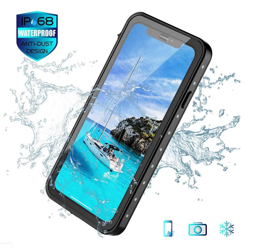 Apple iPhone Xs Max Case Waterproof IP68 Clear Full Protection Built-in Screen Protector