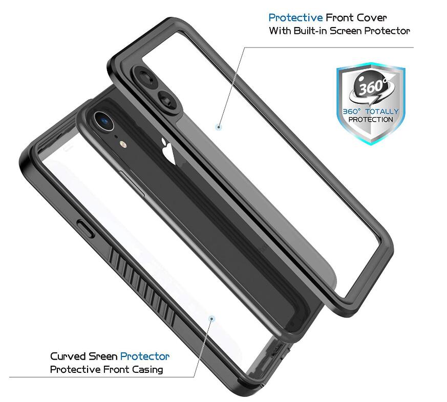 Apple iPhone Xs Max Case Waterproof 4 in 1 Clear IP68 Certification Full Protection